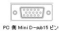 MiniD-sub15ピン
